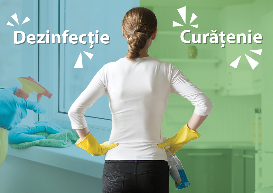 Care este diferenta dintre curatare si dezinfectare?