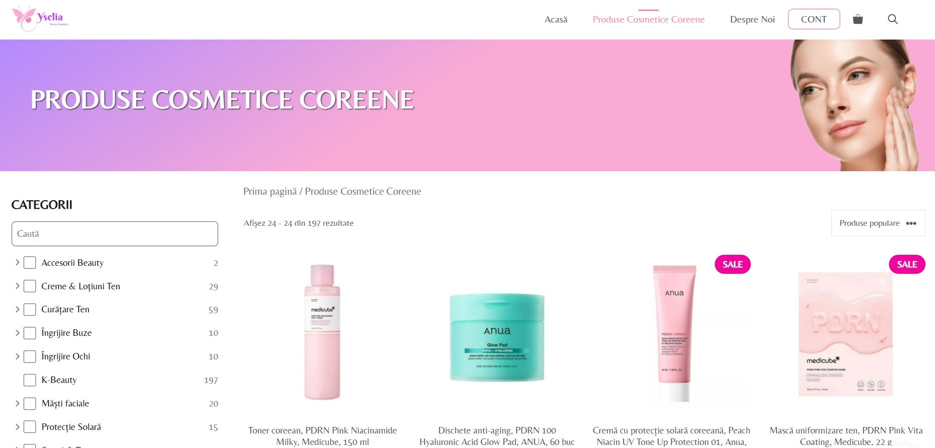Produse coreene originale pe Yselia.ro