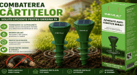 Solutie eficienta anti cartite cu vibratii si energie solara pentru gazon si gradina